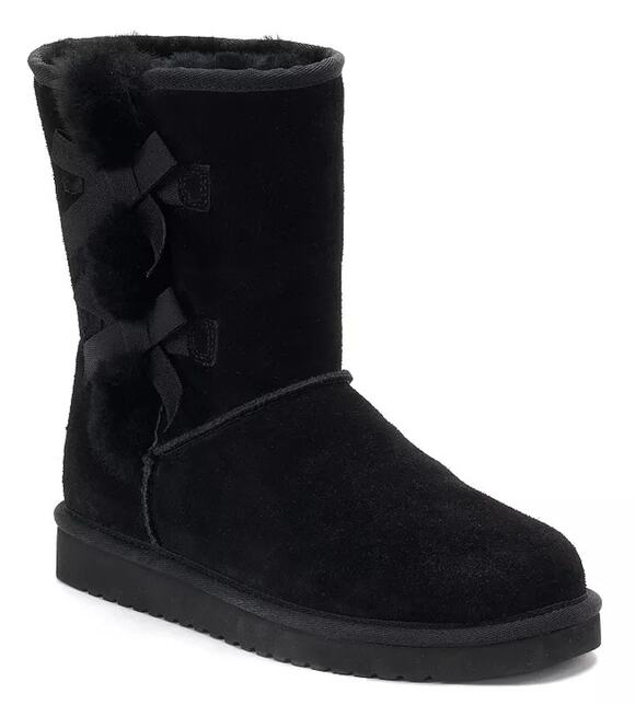 UGG Australia Shoes - Koolaburra by UGG Womens Victoria Short Winter Boots US 5 EU 36 Black Suede NIB
